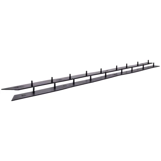 Black plastic trim strip with retaining clips for Kreidler F_3