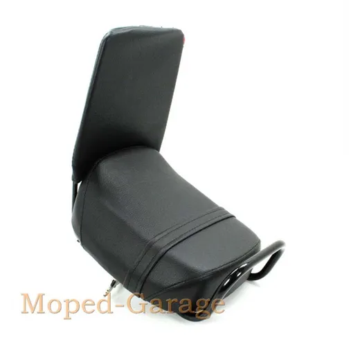 Black seat 240x270x75mm with backrest and grab handle for Zündapp, Kreidler, Hercules, Puch, Simson, DKW MG00072177