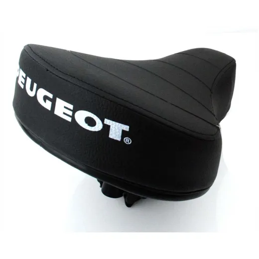 Sattel Schwarz mit Federung 22mm für Peugeot Mofa, Moped MG00072255