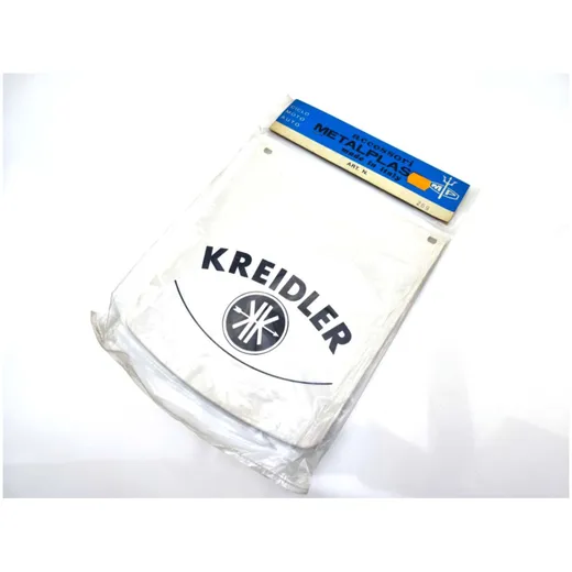 Splash guard white 235x260mm mounting hole spacing 205mm for Kreidler, moped, moped, mokick MG00073361