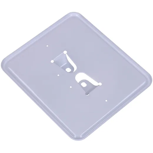 License plate holder metal white 145x125mm for moped, moped,_1