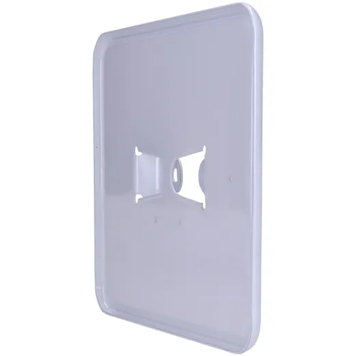 License plate holder metal white 145x125mm for moped, moped,_3