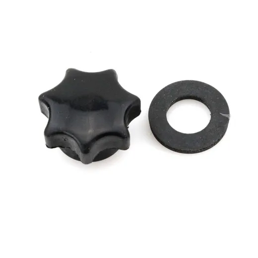 Sterngriffmutter Schwarz mit Gummischeibe für Simson, KR51/1, KR51/2, SR4-2, SR4-3, SR4-4, SR50, SR80 MG00076134