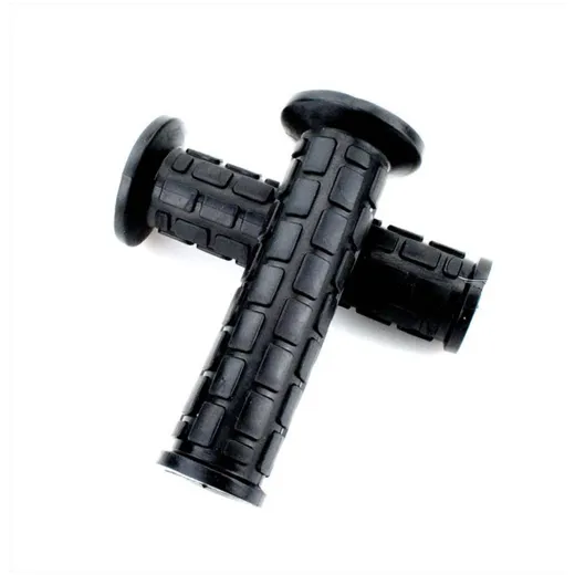 Grip set rubber black 120mm 22mm 24mm 31mm for Zündapp KS, GTS, C, CX, CS, Hai K, Kreidler Florett, Hercules MK Ultra, Puch Cobr