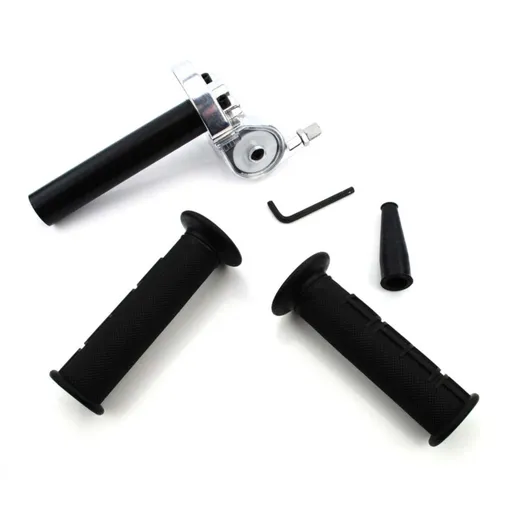 Throttle twist grip dimensions of the fixed grip approx. 125mm wide throttle grip 155mm total approx. 1/4 turn to full throttle