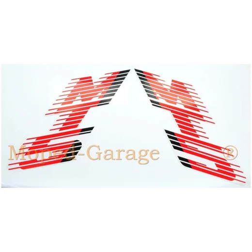 Tank Aufkleber 2-teilig Farben Schwarz Rot Weiß für Honda MT 5 Mokick MG00083138