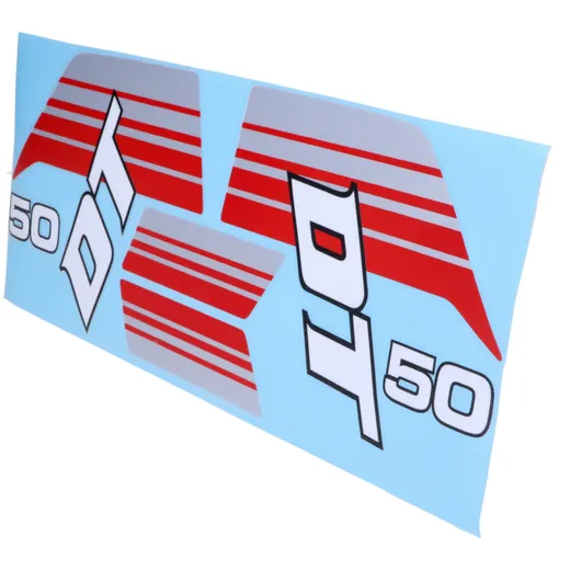 Sticker tank set gray red for Yamaha DT 50 Mokick MG00083142_1