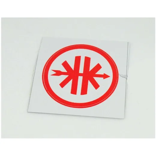 Sticker white-red 40mm for Kreidler, Florett, Flory, MF, MP MG00083219
