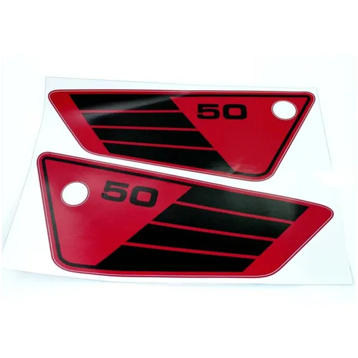 Seitendeckel Aufkleber Maße ca 100mm hoch 270mm lang für Yamaha FS 1 Mokick, RD 50 MG00083265