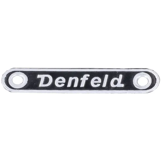 Emblem Denfeld Aluminium 58mm Schwarz für Zündapp, Kreidler, Hercules, Puch, Miele, DKW, KTM, Rixe, Zweirad Union, NSU Mofa, Mop
