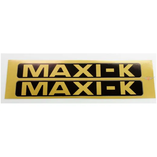 Verkleidungsaufkleber Satz 2 Stück 170 x 20mm Schwarz Gold für Puch Maxi K Mofa Moped Mokick MG00083306