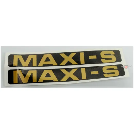 Aufkleber Verkleidung schwarz gold für Puch Maxi S MG00083308