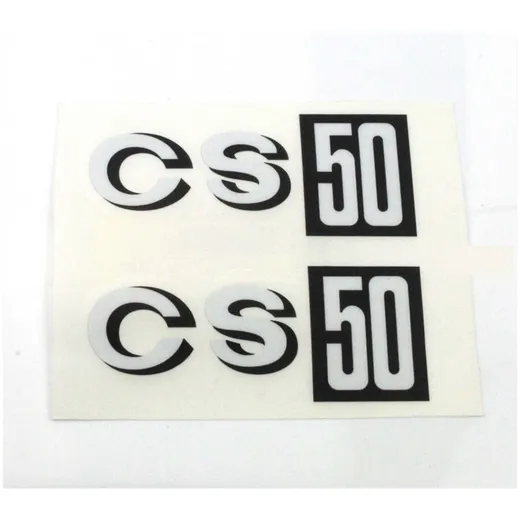 Side cover fairing sticker white black for Zündapp CS 50 MG00083374