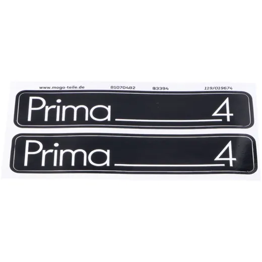 Aufkleber Satz MOGA 2 Stück 105mm x 21mm für Hercules Prima 4 MG00083394