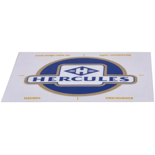 Sticker tank decor lettering for Hercules K 125, 180 BW MG00_1