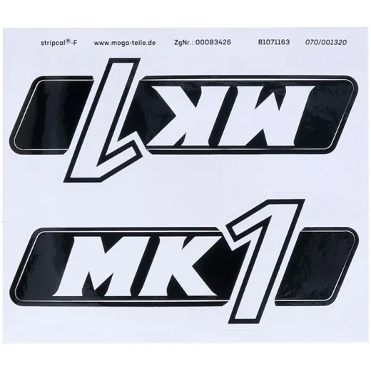 Aufkleber Satz MK1 MOGA 45x110mm für Hercules MK 1 MG00083426