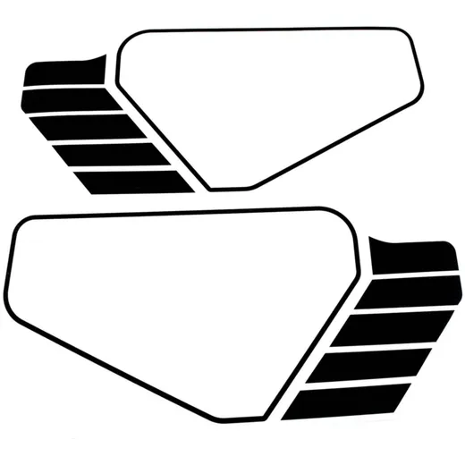 Aufkleber Satz MOGA 2 Stück Breit 330mm Hoch 150mm für Hercules K 50 Ultra, Supra 4 GP MG00083434