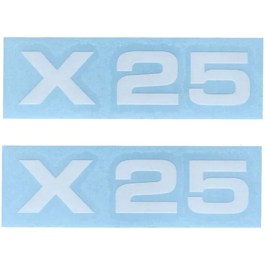 Aufkleber Satz MOGA 2 teilig Breit 74mm Hoch 17mm für Zündapp X 25 MG00083440