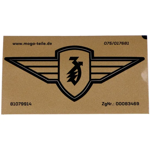 Aufkleber Schutzblech Flügel Logo für Zündapp Bergsteiger, Automatic Mofa 442, 444, R 50 Combinette, CS, CX, Hai, GTS, KS MG0008 Aufkleber Schutzblech Flügel Logo für Zündapp Bergsteiger, Automatic Mofa 442, 444, R 50 Combinette, CS, CX, Hai, GTS, KS MG0008