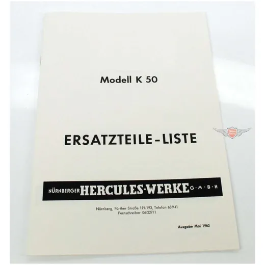 Teilekatalog Hercules für K 50 MG00086192