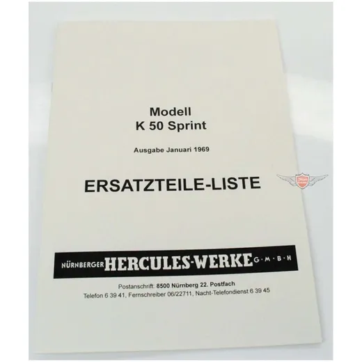 Parts catalog Hercules for K 50 Sprint MG00086193