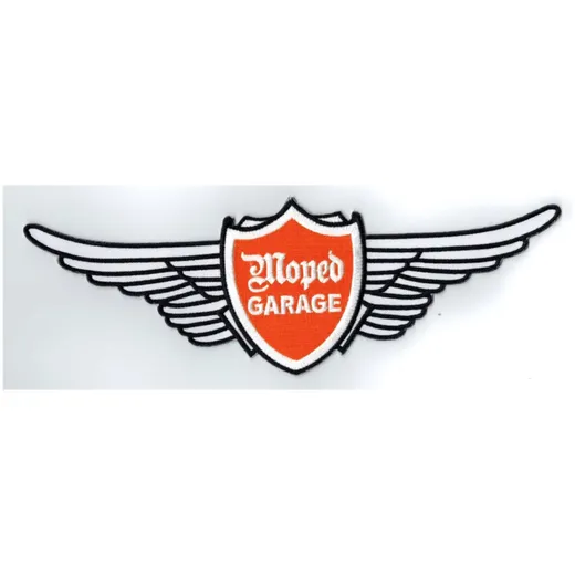 Patch large dimensions wide approx. 250mm x high 80mm for moped mokick MG00086205