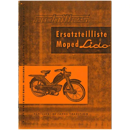 Parts catalog chassis parts for Achilles, Lido MG00086246