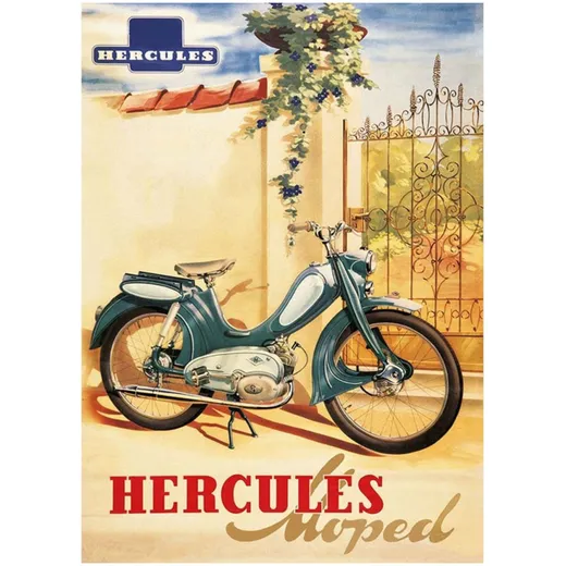 Werbeplakat Hercules 42cm 29cm für Moped Typ 217 MG00086475