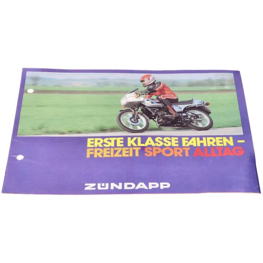 Original flyer/brochure A5 FIRST CLASS RIDING for Zündapp MG00086600