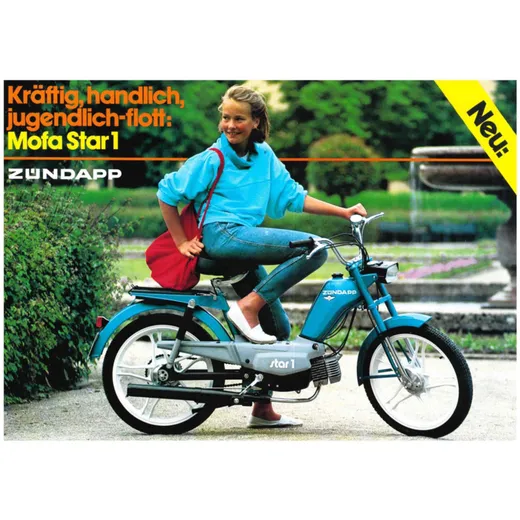Prospekt Mofa DIN A4 für Star 1 MG00086604
