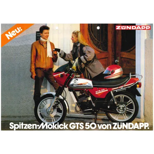 Prospekt Spitzen-Mokick DIN A4 2Seiten in Farbe für GTS 50 MG00086613