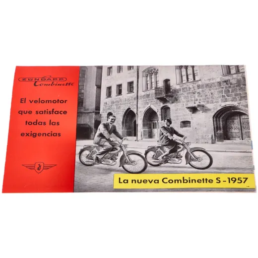 Original Flyer/Prospekt A5 in Spanisch für Zündapp Combinette S-1957 MG00086632