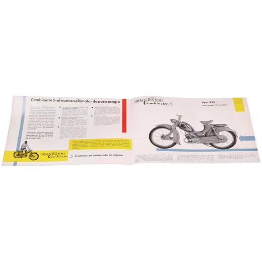 Original Flyer/Prospekt A5 in Spanisch für Zündapp Combinett_1