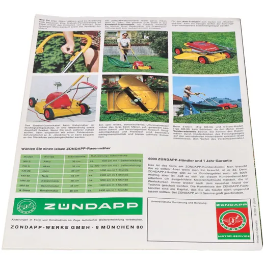 Original brochure A4 Zündapp - Choose one of the quiet ZÜNDA_2