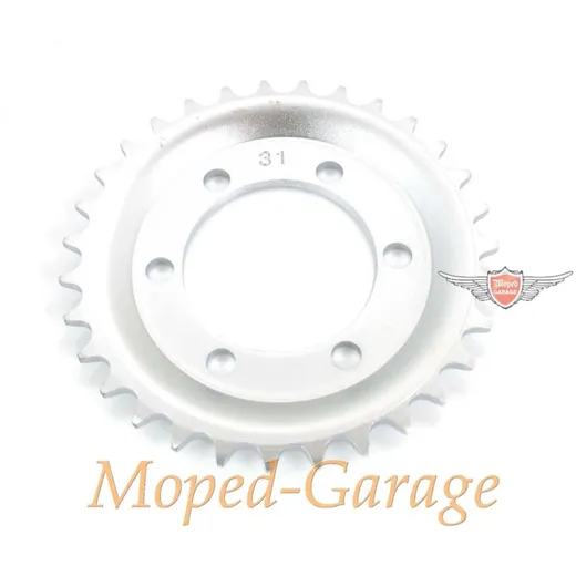 Kettenrad 31 Zähne Silber für Zündapp, Roller R 50 Typ 561 MG00094165