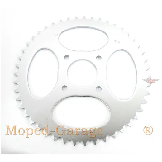 Kettenrad Presto Aluminium 47 Zähne 4 Loch für Hercules Prima 1, 2, 3, 4, 5, 6, MP MF M HR Hobby Rider, P MX SX, Optima Pronto,