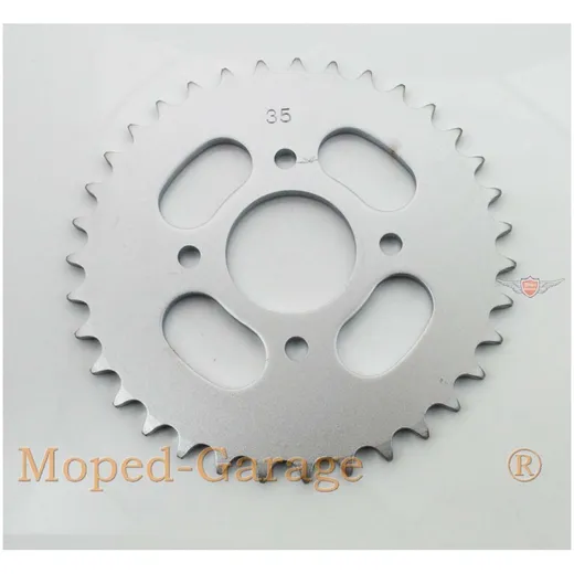 Kettenrad Presto Aluminium 35 Zähne 4 Loch für KTM 505, Garelli Cross 40, Hercules Optima Prima 1-6, MP 2, 4, MF 3, M 6, HR Hobb