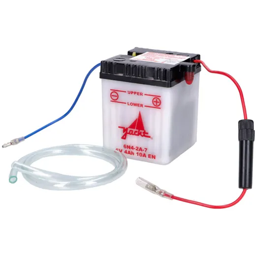 Battery with fuse holder 6 Volt 4 Ah 6N4-2A-7 for Honda MT / MB 50-80cc MGL-00004218