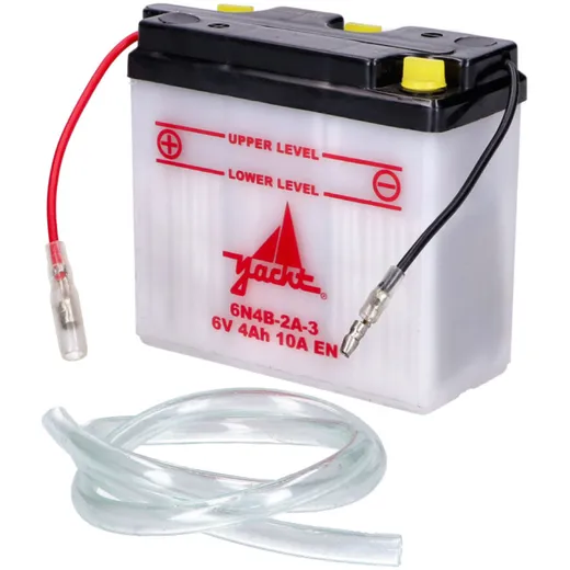 Battery 6N4B-2A-3 6V 4Ah for Yamaha DT 50 MX RD Mokick KKR, Simson KR51, Suzuki TS 50 X MGL-00004289 Battery 6N4B-2A-3 6V 4Ah for Yamaha DT 50 MX RD Mokick KKR, Simson KR51, Suzuki TS 50 X MGL-00004289