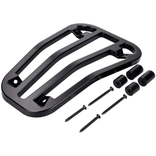 Top Case carrier / luggage carrier step-through Moto Nostra, glossy black, CNC for Vespa Primavera 50-150cc, Sprint 50-150cc MN4 Top Case carrier / luggage carrier step-through Moto Nostra, glossy black, CNC for Vespa Primavera 50-150cc, Sprint 50-150cc MN4