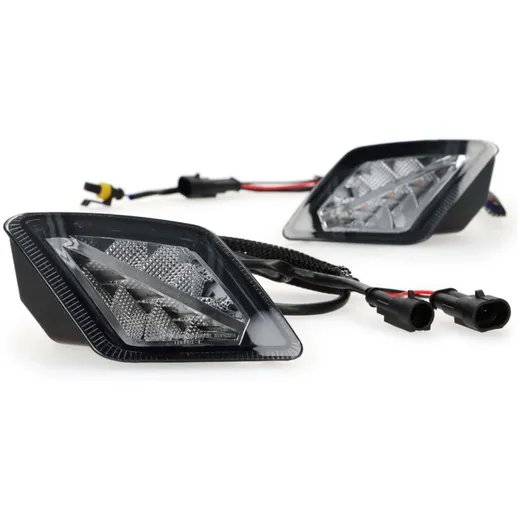 Turn light set front/rear Moto Nostra smoked glass LED with _2