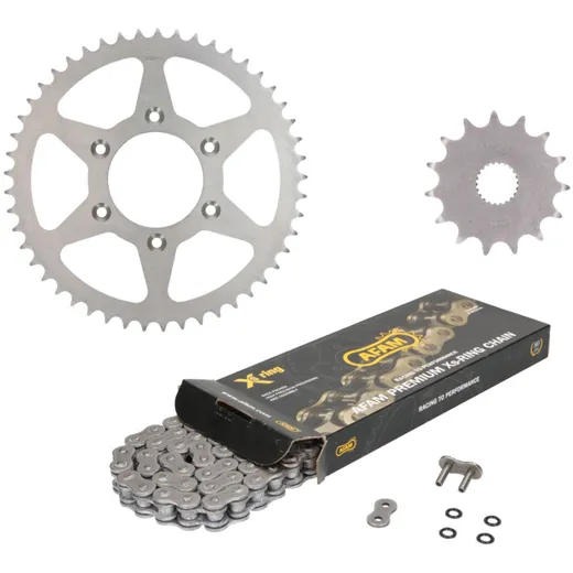 Kettenkit Kettensatz AFAM XS-Ring extra verstärkt 15/49 Zähne für Aprilia RX125 08-10 MST-KS-A-186