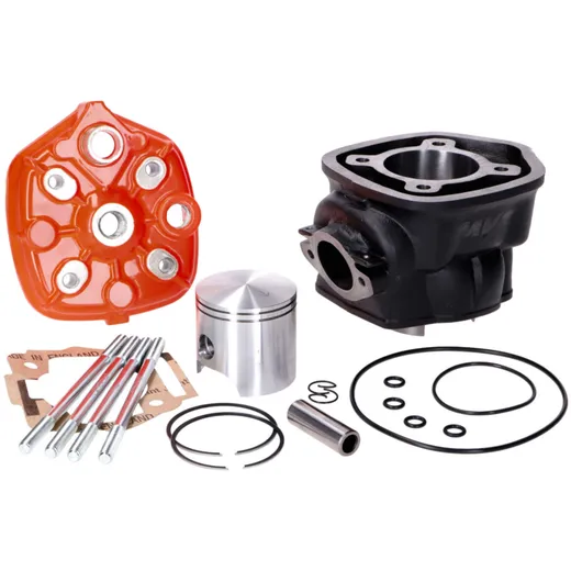 Big Bore Zylinderkit MVT Iron Max 90ccm 45mm KB=13mm für Piaggio/Derbi D50B0 MVT-IM213
