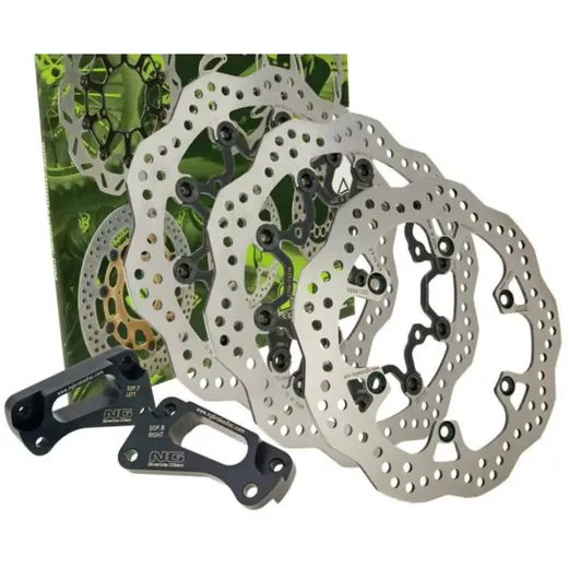 brake disc kit NG Wavy Oversize for Yamaha T-Max 500 (-2011) front + rear NGKITTMAX brake disc kit NG Wavy Oversize for Yamaha T-Max 500 (-2011) front + rear NGKITTMAX