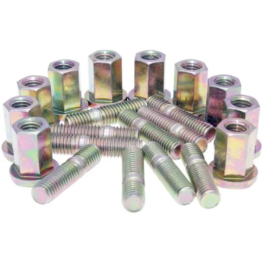 exhaust stud bolt set Naraku M8 thread incl. nuts (20mm length) - 10 pcs each NK101.93 exhaust stud bolt set Naraku M8 thread incl. nuts (20mm length) - 10 pcs each NK101.93