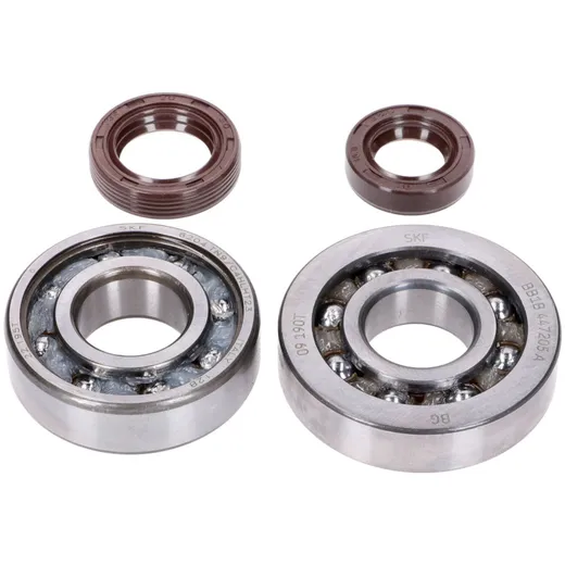 crankshaft bearing set Naraku SKF, FKM Premium C3, C4 polyamide for Peugeot vertical E2 NK104.35