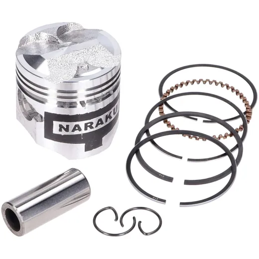 piston set Naraku V.2 50cc 39.00mm for Piaggio 4-stroke 4-valve NK104.50 piston set Naraku V.2 50cc 39.00mm for Piaggio 4-stroke 4-valve NK104.50