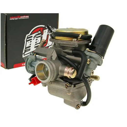 Vergaser Naraku 24mm (membrangesteuert) für 4-Takt 139QMB GY6, Aprilia /? Piaggio Mojito, ?Hexagon, ?Liberty, ?Sfera 125-?150ccm Vergaser Naraku 24mm (membrangesteuert) für 4-Takt 139QMB GY6, Aprilia /? Piaggio Mojito, ?Hexagon, ?Liberty, ?Sfera 125-?150ccm