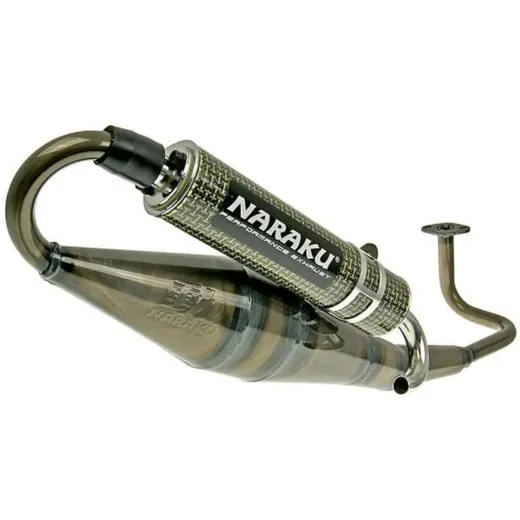 Schalldämpfer Auspuff Naraku Crossover gelb Carbon für GY6 139QMB/QMA NK400.02
