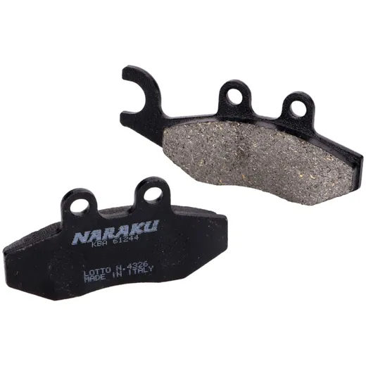 Bremsklötze Bremsbeläge Naraku organisch für Aprilia, Derbi, Gilera, Piaggio, Vespa NK430.10